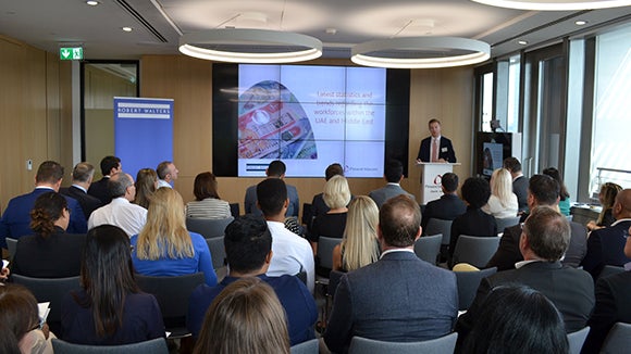 Jonathan Berry addressing guests at the breakfast briefing Jonathan Berry addressing guests at the breakfast briefing